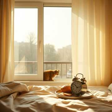 晨光破窗