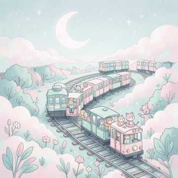 月光小火车转圈圈