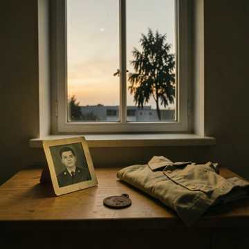 叠到一半的军被