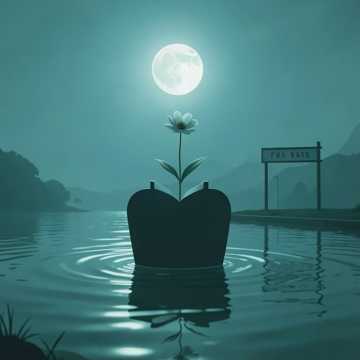 爱河在月光里干涸