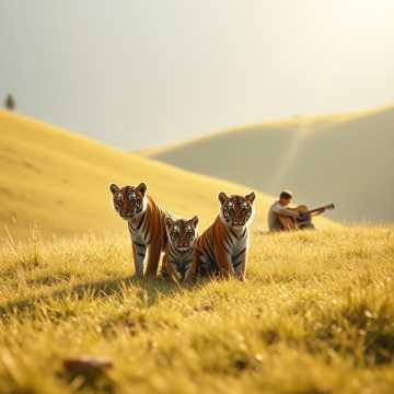 两只小老虎满山跑