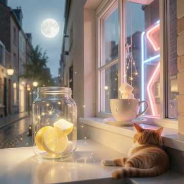 糖罐里晃着月光