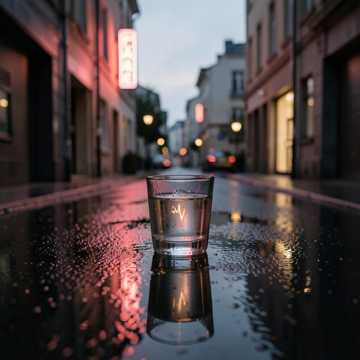 玻璃杯里的晚风