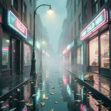 霓虹碎影