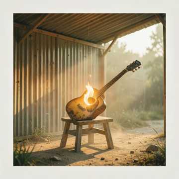 柴火堆里的微光