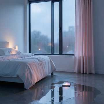 单人床边的雨声