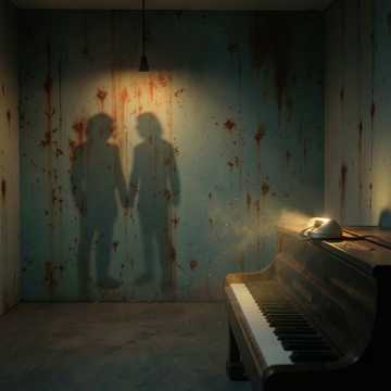 影子在墙上生锈