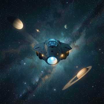 宇宙的旅程充满着风险，会遇到各种险阻永不放弃，用一生的时间去求索未知的宇宙