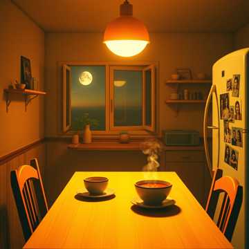 红豆汤里的晚霞