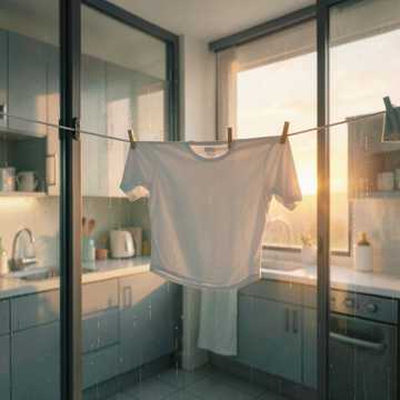 晾在窗台的衬衫