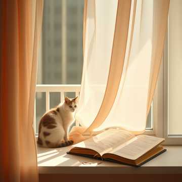 雪纺裙摆的晨光