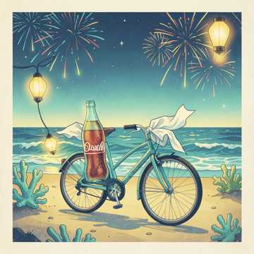 冰汽水气泡旋转