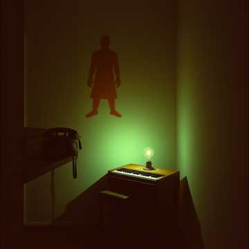 影子在墙上生锈