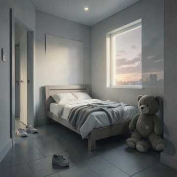 折痕小熊 等清晨