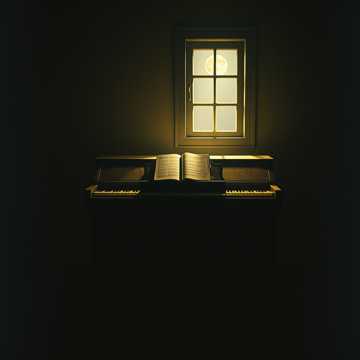 钢琴上落灰的吻痕